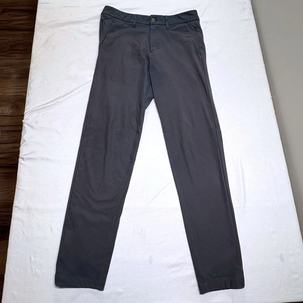 Lululemon Commission Pant Slim Mens 30 Charcoal Grey Tech Stretch Commuter Pants